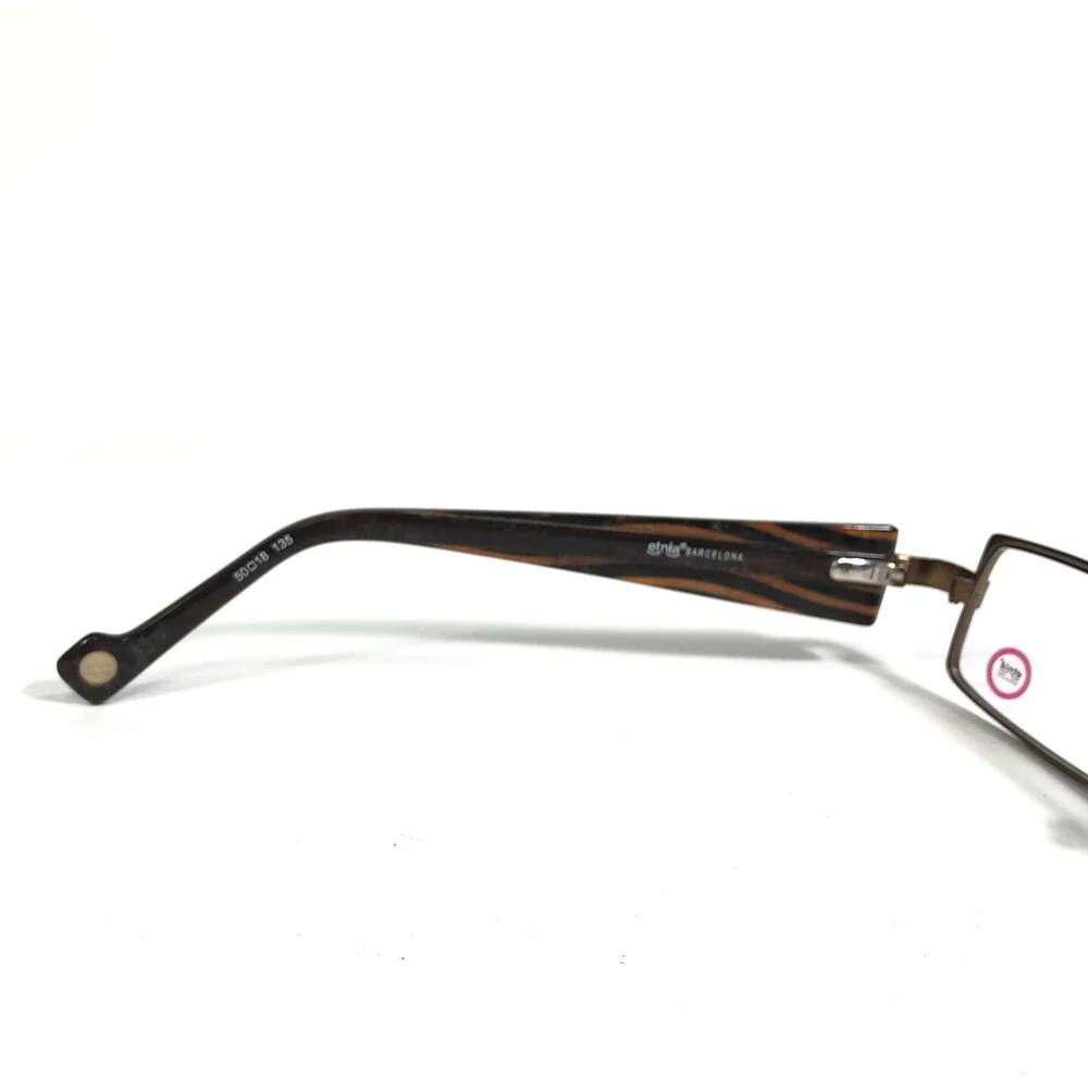Etnia Eyeglasses Frames MOGADISCIO col.BR Brown Rectangular Full Rim 50-18-135